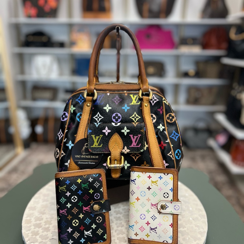 Louis Vuitton Vintage Multicolor Murakami Priscilla